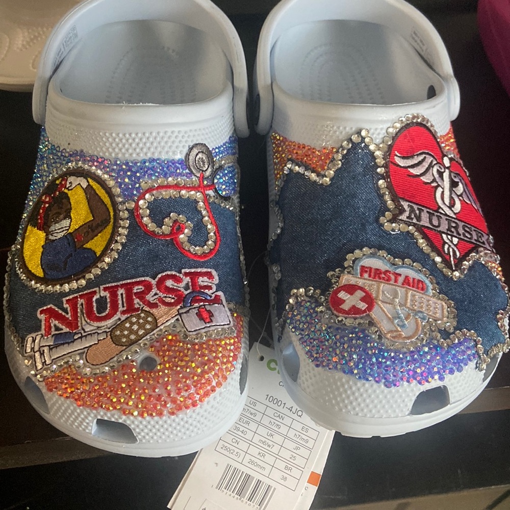 Custom nurse crocs